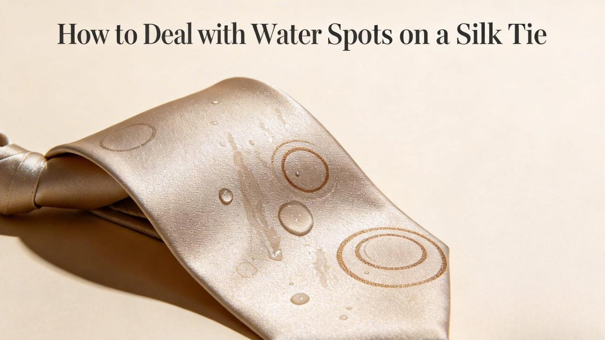How to Deal with Water Spots on a Silk Tie