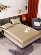 [Beige] SilkSilky  Bedding Set 001