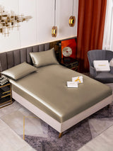 [Khaki] SilkSilky  Bedding Set 001