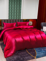 [Wine] SilkSilky  Bedding Set 004