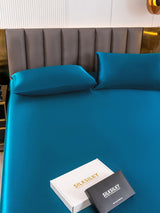 [Teal] SilkSilky  Bedding Set 005
