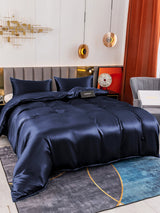 [Dark Blue] SilkSilky  Bedding Set 004