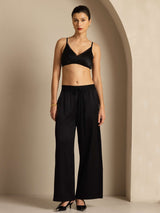 [Black] SilkSilky  Women's Pants 007