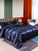 [Dark Blue] SilkSilky  Bedding Set 001
