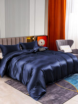 [Dark Blue] SilkSilky  Bedding Set 002