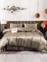 [Khaki] SilkSilky  Bedding Set 002