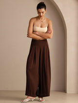 [Coffee] SilkSilky Womens Pants 007