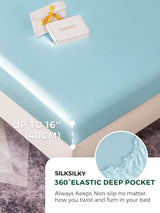 [Light Blue] SilkSilky  Bedding Set 004