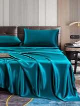 [Teal] SilkSilky  Bedding Set 006