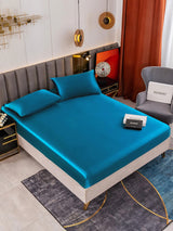 [Teal] SilkSilky  Bedding Set 001
