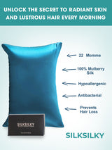 [Teal] SilkSilky  Pillowcases 003
