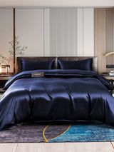 [Dark Blue] SilkSilky  Bedding Set 001