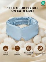 [Light Blue] SilkSilky  Eye Mask 004