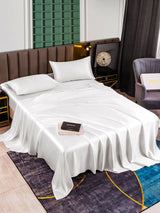 [White] SilkSilky  Bedding Set 002