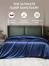 [Dark Blue] SilkSilky  Duvet Covers 001