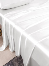 [White] SilkSilky  Bedding Set 003