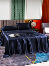 [Dark Blue] SilkSilky  Bedding Set 002