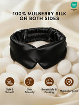 [Black] SilkSilky  Eye Mask 005