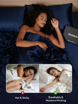 [Dark Blue] SilkSilky  Duvet Covers 005