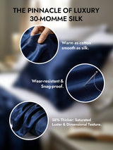 [Dark Blue] SilkSilky  Pillowcases 002