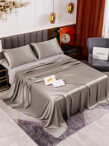 [Gray] SilkSilky  Bedding Set 001