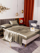 [Khaki] SilkSilky  Bedding Set 001