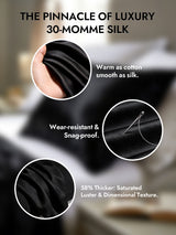 [Black] SilkSilky  Pillowcases 002