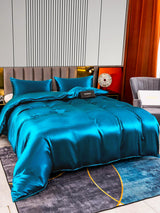 [Teal] SilkSilky  Bedding Set 004