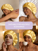 [Champagne] SilkSilky  Sleep Cap 009
