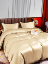 [Beige] SilkSilky  Bedding Set 006
