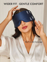 [Dark Blue] SilkSilky  Eye Mask 007
