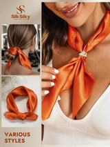 [Orange] SilkSilky  Scarf 002
