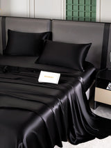 [Black] SilkSilky  Bedding Set 003
