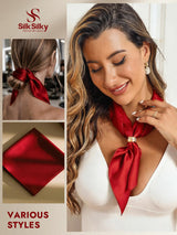 [Red] SilkSilky  Scarf 003