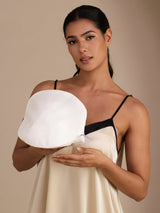White mesh laundry wash bag for silk and delicate garments