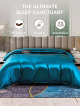 [Teal] SilkSilky  Duvet Covers 001