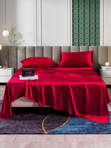[Wine] SilkSilky  Bedding Set 002
