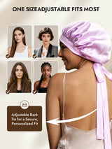 [Lavender] SilkSilky  Sleep Cap 009