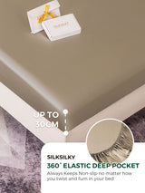 [Khaki] SilkSilky  Bedding Set 004