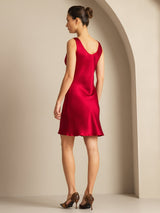 [Wine] SilkSilky  Sleeveless Nightgown 002