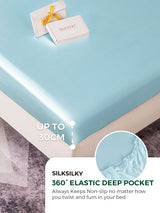 [Light Blue] SilkSilky  Bedding Set 004