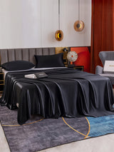 [Black] SilkSilky  Bedding Set 003