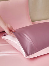 [PaleMauve+LightPink] SilkSilky  Bedding Set 005