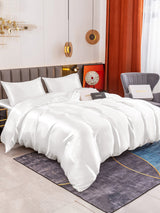 [White] SilkSilky  Bedding Set 002