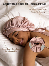 [Pink] SilkSilky  Sleep Cap 010