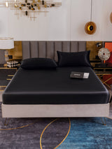 [Black] SilkSilky  Bedding Set 002