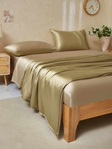 [Beige+Khaki] SilkSilky  Bedding Set 003