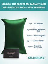 [Dark Green] SilkSilky  Pillowcases 003
