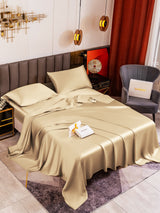 [Beige] SilkSilky  Bedding Set 001