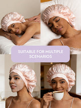 [Light Pink] SilkSilky  Sleep Cap 008